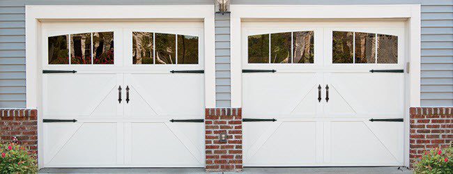 Carriage House arched-look garage doors